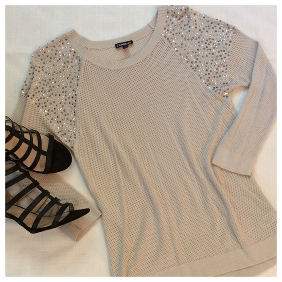 Express Tops - Express mesh sweater