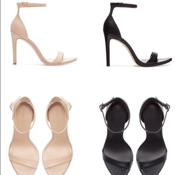 Zara ankle strap heels