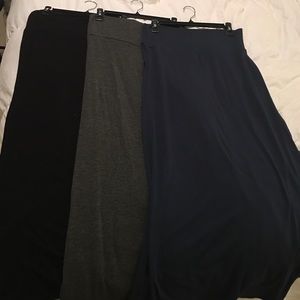 Bundle of three maxi skirts