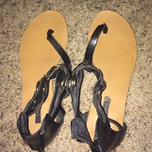 forever 21 cute black sandals