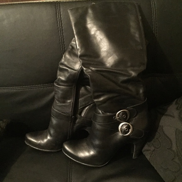 Steve Madden leather knee high boots