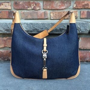 Coach Denim and Leather Handbag