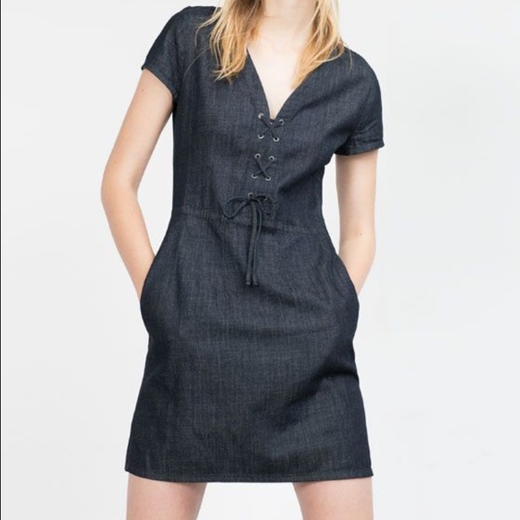 Brand new! Zara lace-up corset dress