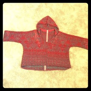 Free people red sweater