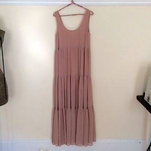 Sparkle and Fade Chiffon Maxi Dress