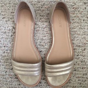 J.Crew Gold Sandals