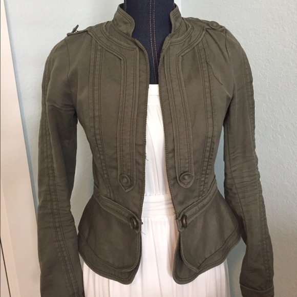 Anthropolgie Khaki green jacket