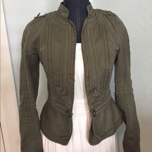 Anthropolgie Khaki green jacket
