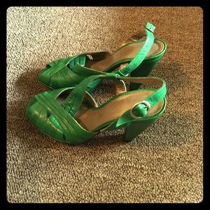 Green Jeffery Campbell heels.