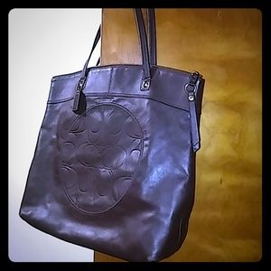 'FLASH SELL'COACH LEATHER LAURA BAG