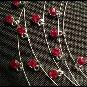 Red crystal necklace