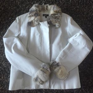 White leather jacket