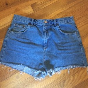 Topshop mom Jean cutoff shorts