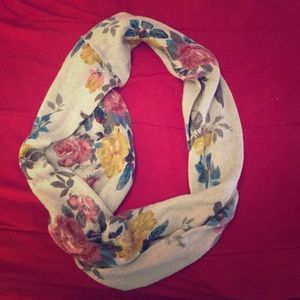 Call it Spring floral infinity scarf