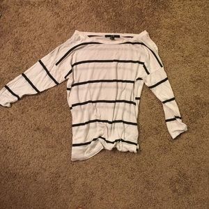 Black and white striped shirt