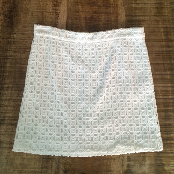 J Crew white skirt