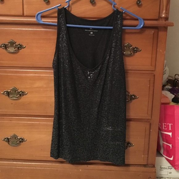 Black Sequined Tank