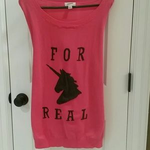 Pink Unicorn Sweater