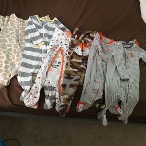 Baby footie pjs various sizes