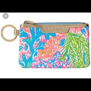 NWT Lilly Pulitzer lovers coral key id case