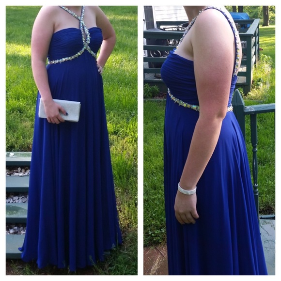 🔹Splash Stunning Blue Prom Dress🔹 - Picture 2 of 6
