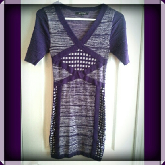 Wow couture sweater mini dress