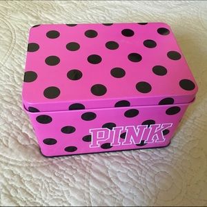 Victoria Secret Pink Metal Lidded Box