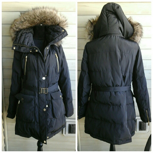 Michael Kors Faux Fur Down Coat