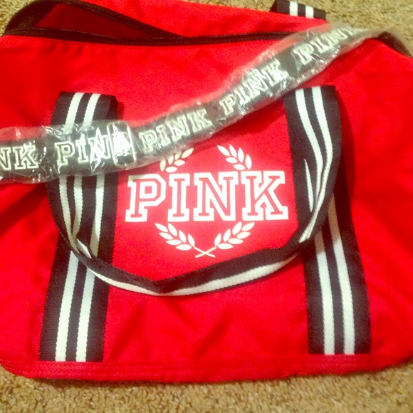 NEW! Victoria's Secret PINK bag/luggage(Color:Red)