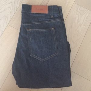 Navy Raw Acne Hex Jeans
