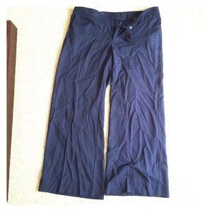 Navy wide leg Trouser