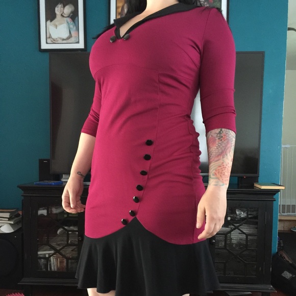 Vintage inspired wiggle dress