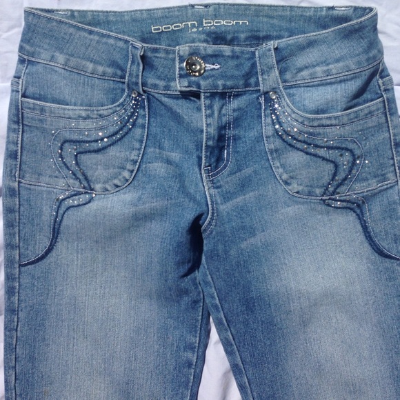 Boom boom Sz 11 decorative jeans - Picture 2 of 4