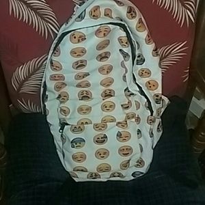 Just in time for back to school emoji backpack