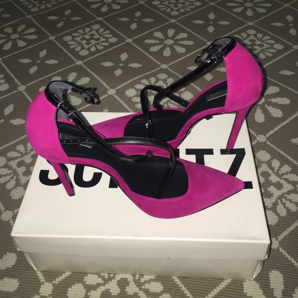 SALE SCHUTZ strappy pink heels size 9 NEW