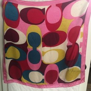 Coach silk scarf