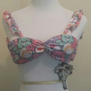 Iron fist grin and bear it bikini top xs