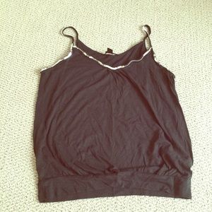 Express Sequin Neckline tank