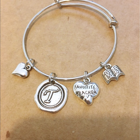 Favorite teacher adjustable charm bracelet - Picture 2 of 3