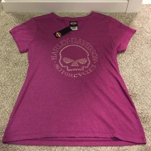 Harley Davidson purple shirt