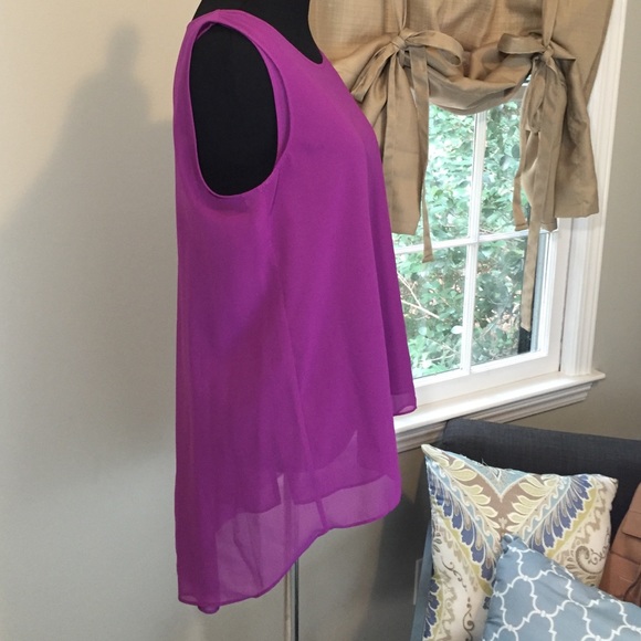 Kenneth Cole Multi Layered High Low Tunic - Picture 2 of 4