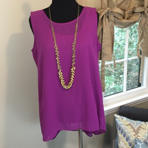 Kenneth Cole Multi Layered High Low Tunic - Picture 3 of 4