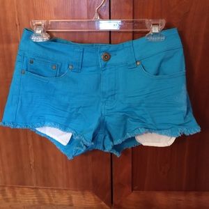 Denim tourquoise shorts