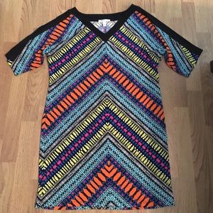 Multi Colored London Times Stretch Dress