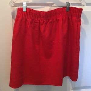 Red skirt