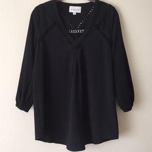 Sabine Black Blouse