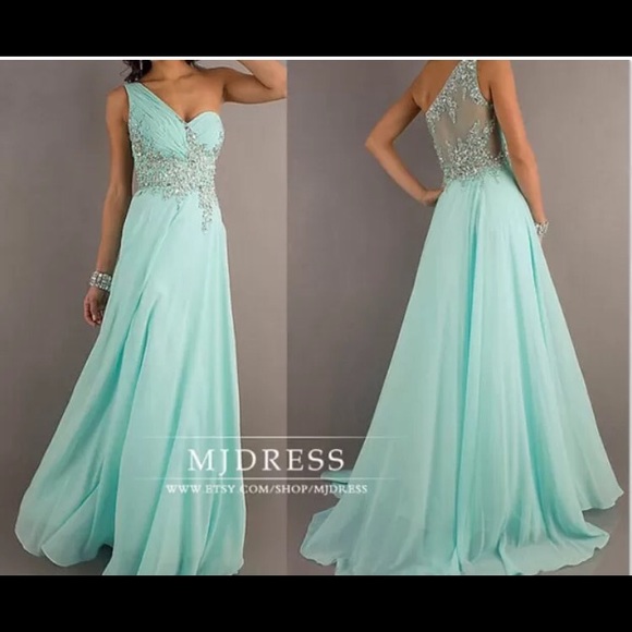 Mint prom dress/ formal dress - Picture 1 of 3