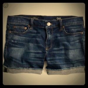 J. Crew indigo denim shorts