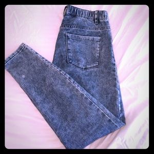 Acid Wash Jeggings