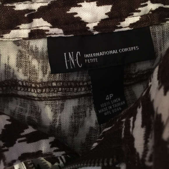 Never worn INC linen pants - Picture 3 of 3